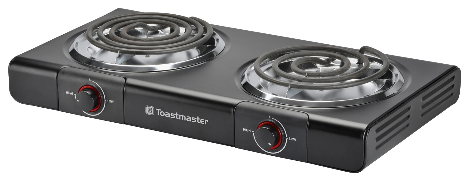  Toastmaster - Double-Burner Cooktop - Black