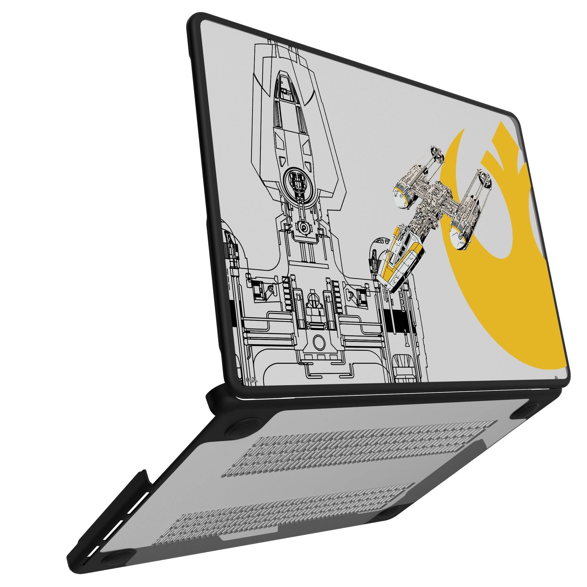 Angle. Keyscaper - Star Wars: A New Hope FactionTech Laptop Case - Apple MacBook Pro (13-inch, 2020) - Y-Wing.