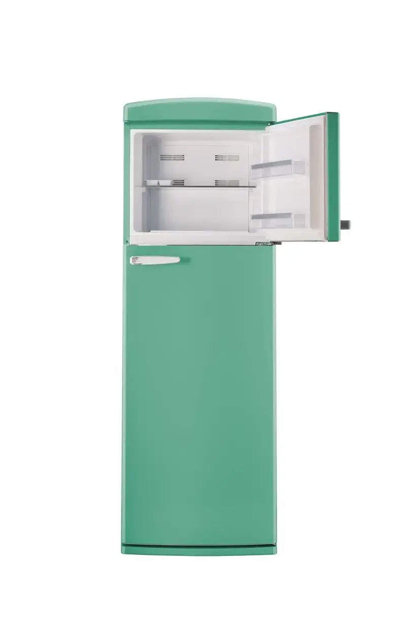 Alt View 8. Unique Appliances - Classic Retro 11 cu.ft. Top Freezer Refrigerator - Ocean Mist Turquoise.