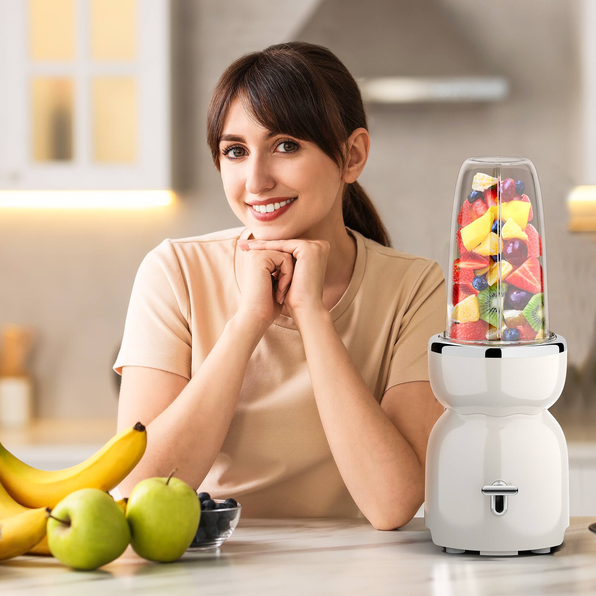 Alt View 6. Sugift - SUGIFT 6 Piece Set Juicer, Blender - White.