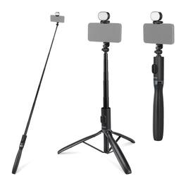 Neewer - Entry Level Selfie Stick Tripod with Built-in Light & Remote, 67"