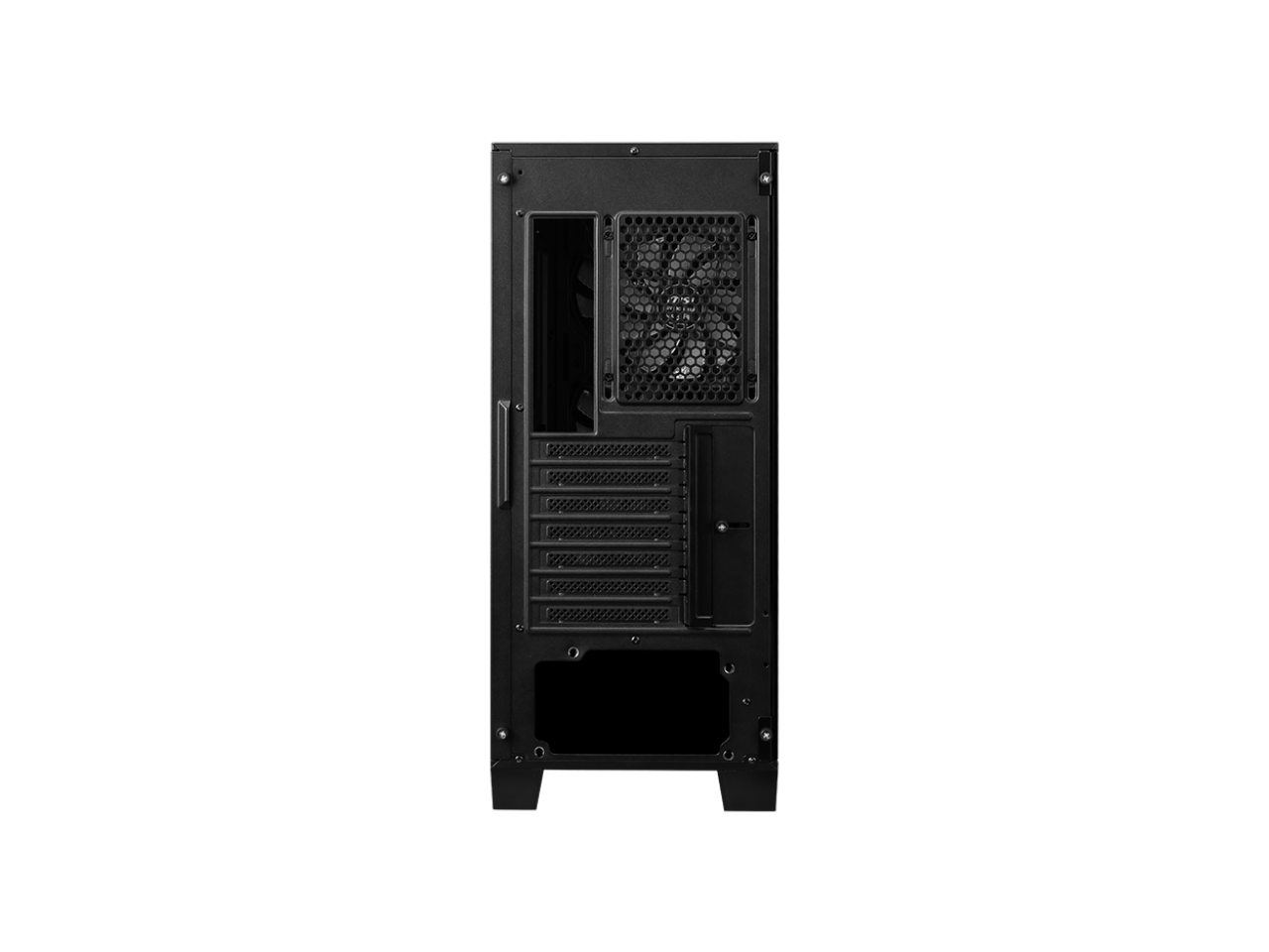 Alt View 4. MSI - MSI MAG FORGE 321R AIRFLOW Black Case, 2xUSB 3.2, 4x120mm ARGB Fans, Tempered Glass - Black.