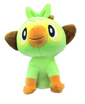 Front. Pokémon - Pokémon Sword & Shield 8 Inch Collectible Plush | Grookey - Green.