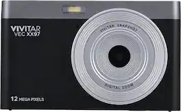 Vivitar - Full HD 1080P Point and Shoot Digital Camera - Black