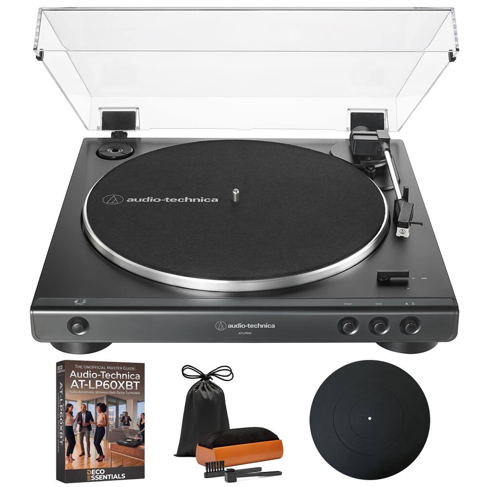audio-technica  
4  
SPART  
audio-technica AT-LP60X  
ED THE UNOFFICIAL MASTER GUIDE: Audio-Technica AT-LP60XBT Fully Automatic Wireless Belt Drive Turntable  
ECO SSENTIALS