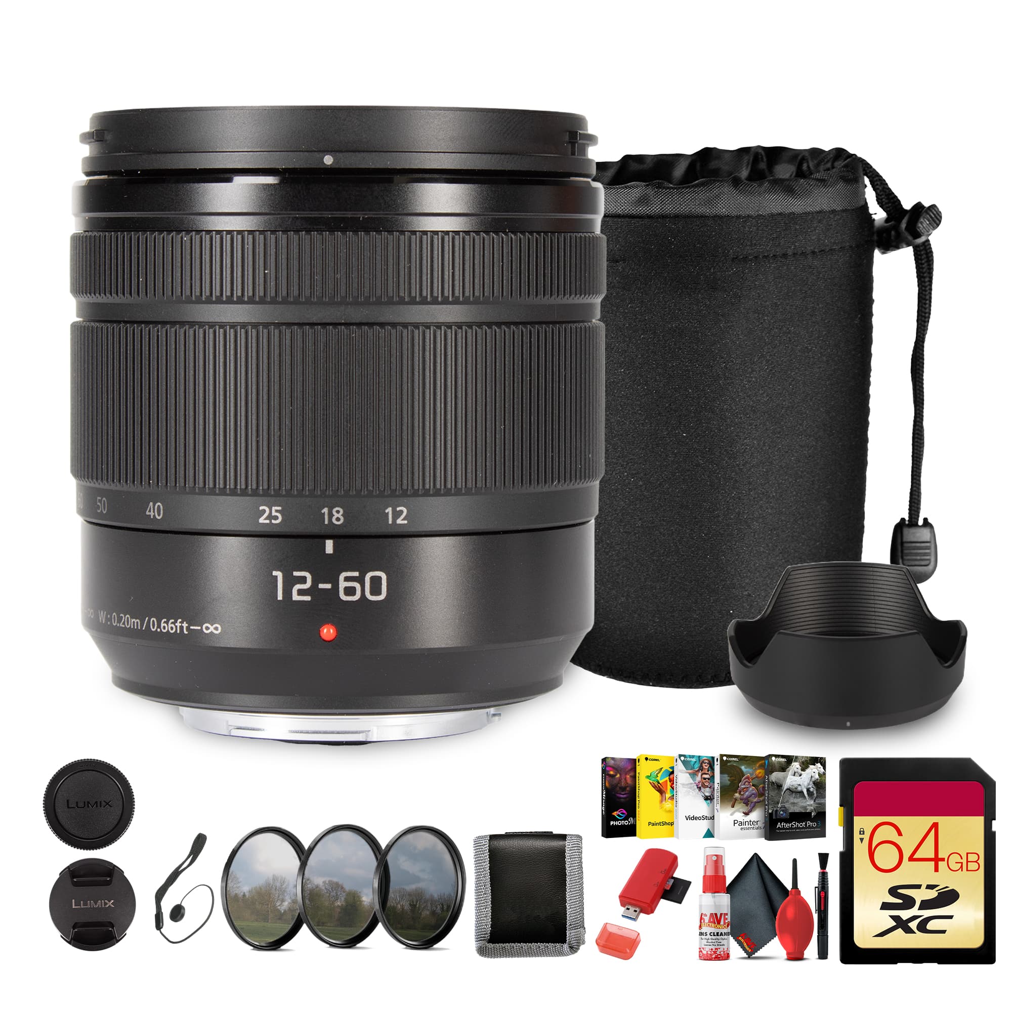 Panasonic - Lumix G Vario 12-60mm f/3.5-5.6 ASPH. POWER O.I.S. Lens