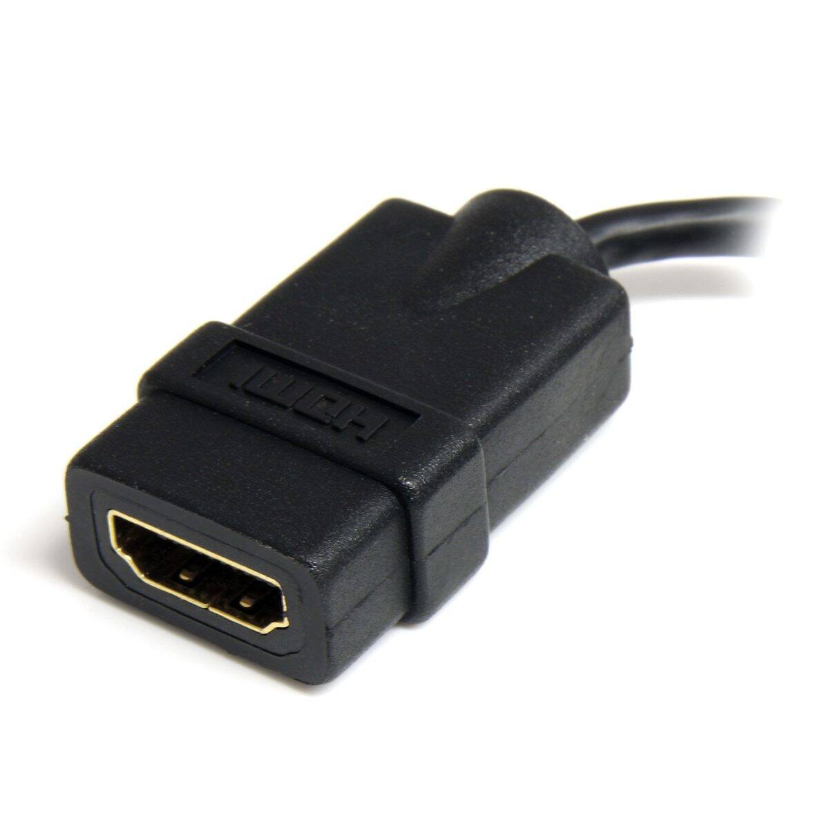 Alt View 2. StarTech.com - StarTech 5" 19 Pin HDMI Female to 19 Pin Male Micro HDMI Cable Adapter.
