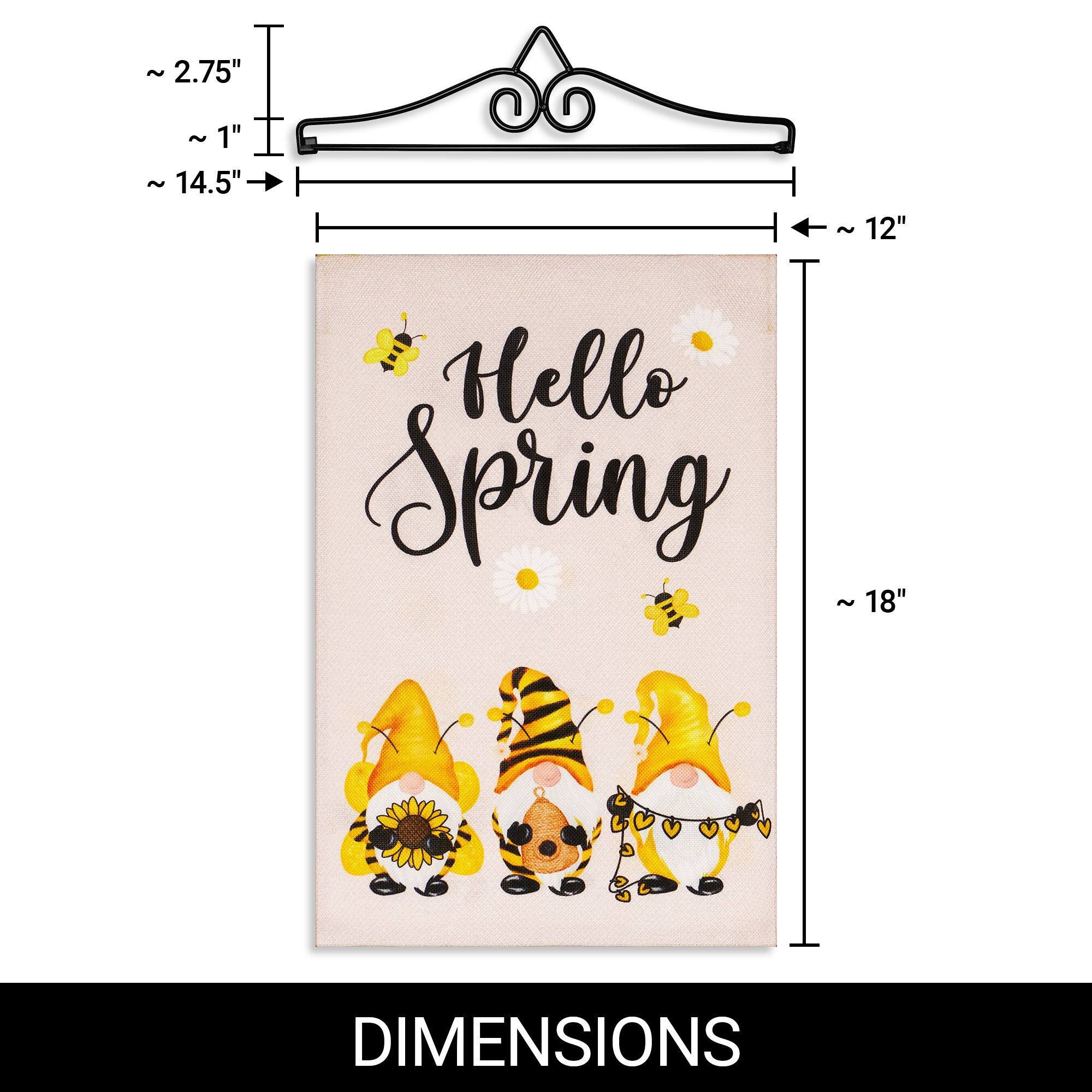 - ~2.75"
- ~1"
- ~14.5"
- ~12"
- ~18"
- Hello Spring
- DIMENSIONS