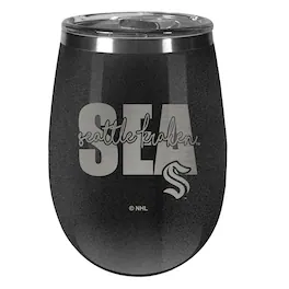 Great American Products - Seattle Kraken 10oz. Onyx Wine Tumbler - Multicolor