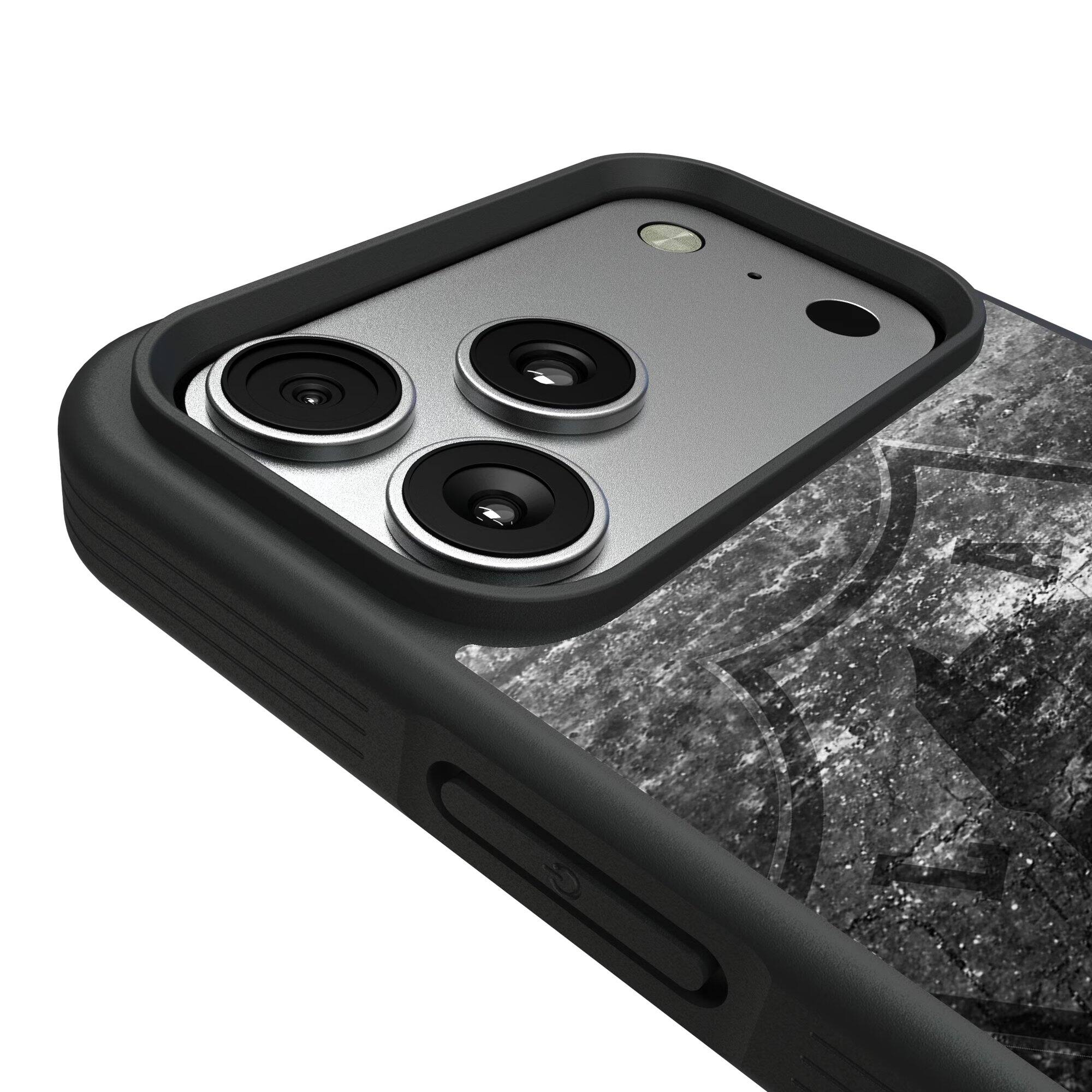 Alt View 2. Keyscaper - Los Angeles Chargers Bump Case with 8.2ft Drop Protection - 15 Pro - Multicolor.