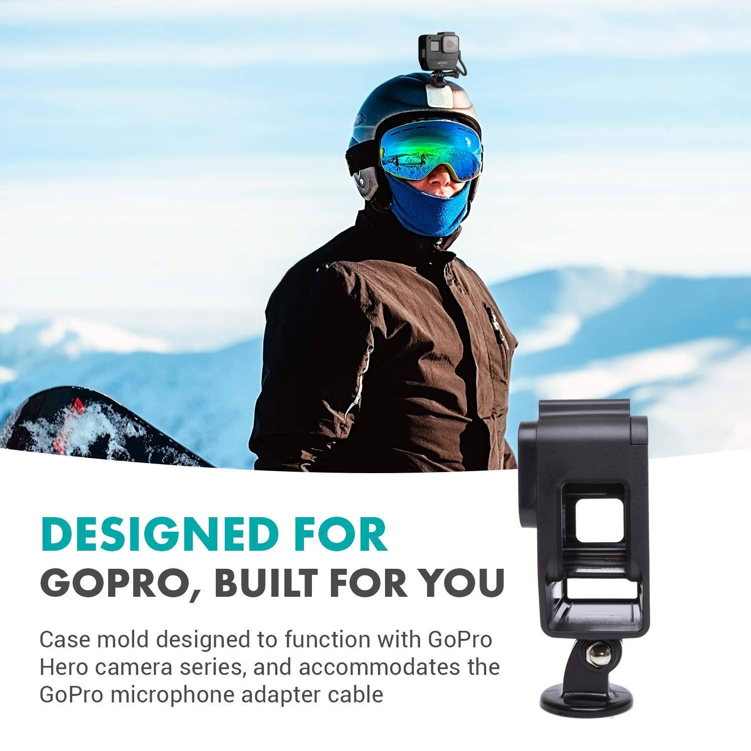 DESIGNED FOR GOPRO, BUILT FOR YOU

Case mold designed to function with GoPro Hero camera series, and accommodates the GoPro microphone adapter cable