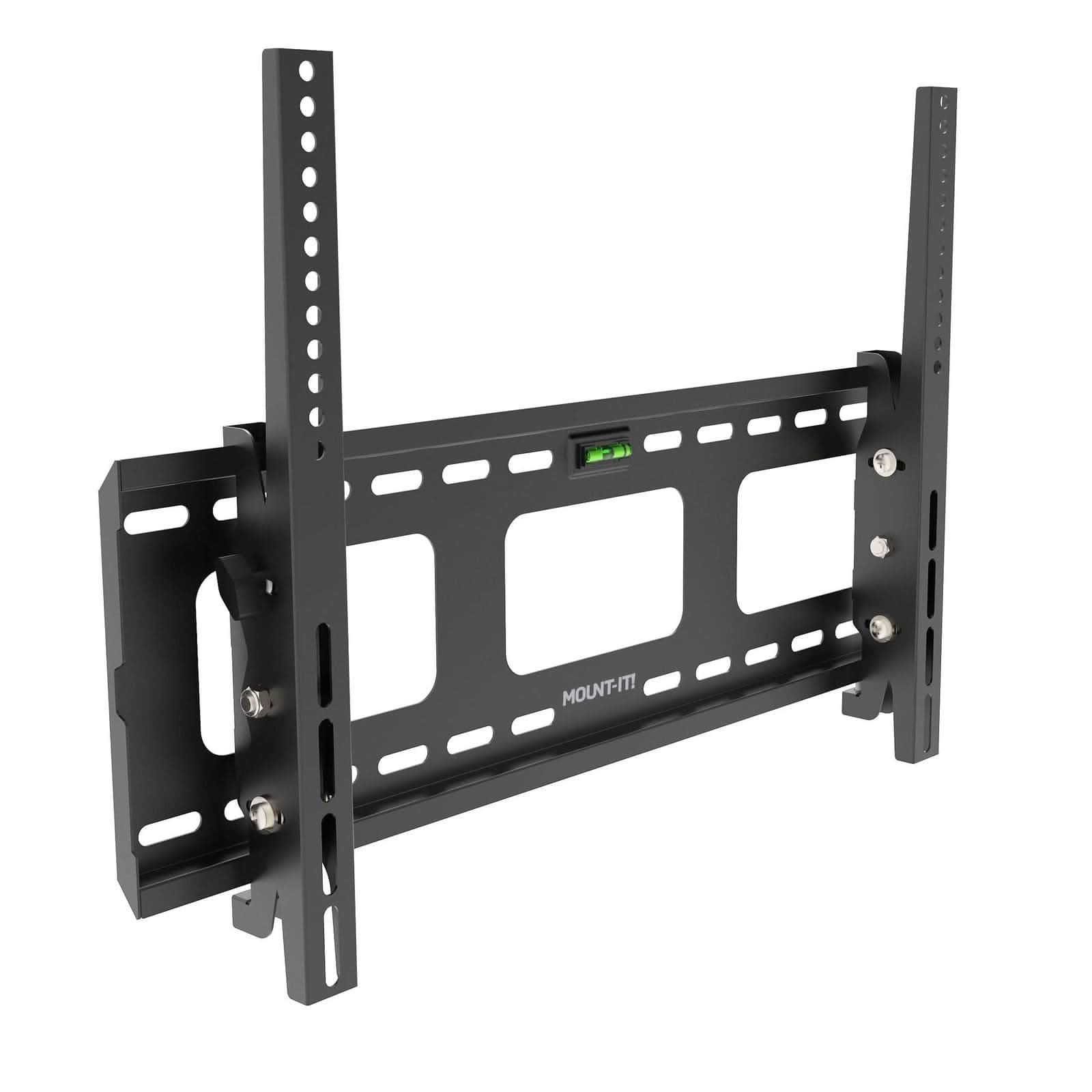 Alt View 4. Mount-It! - Heavy-Duty Tilting TV Wall Mount for 37"–80" TVs, Steel Bracket, Adjustable Tilt - Black.