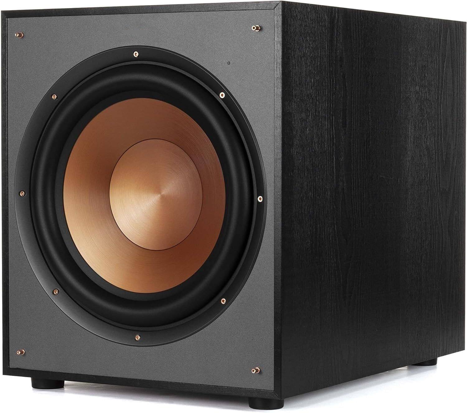 Back. Klipsch - Klipsch R-120SW 200 Watt Subwoofer with a 3 Year Amber Protection Plan (2018) - Black.