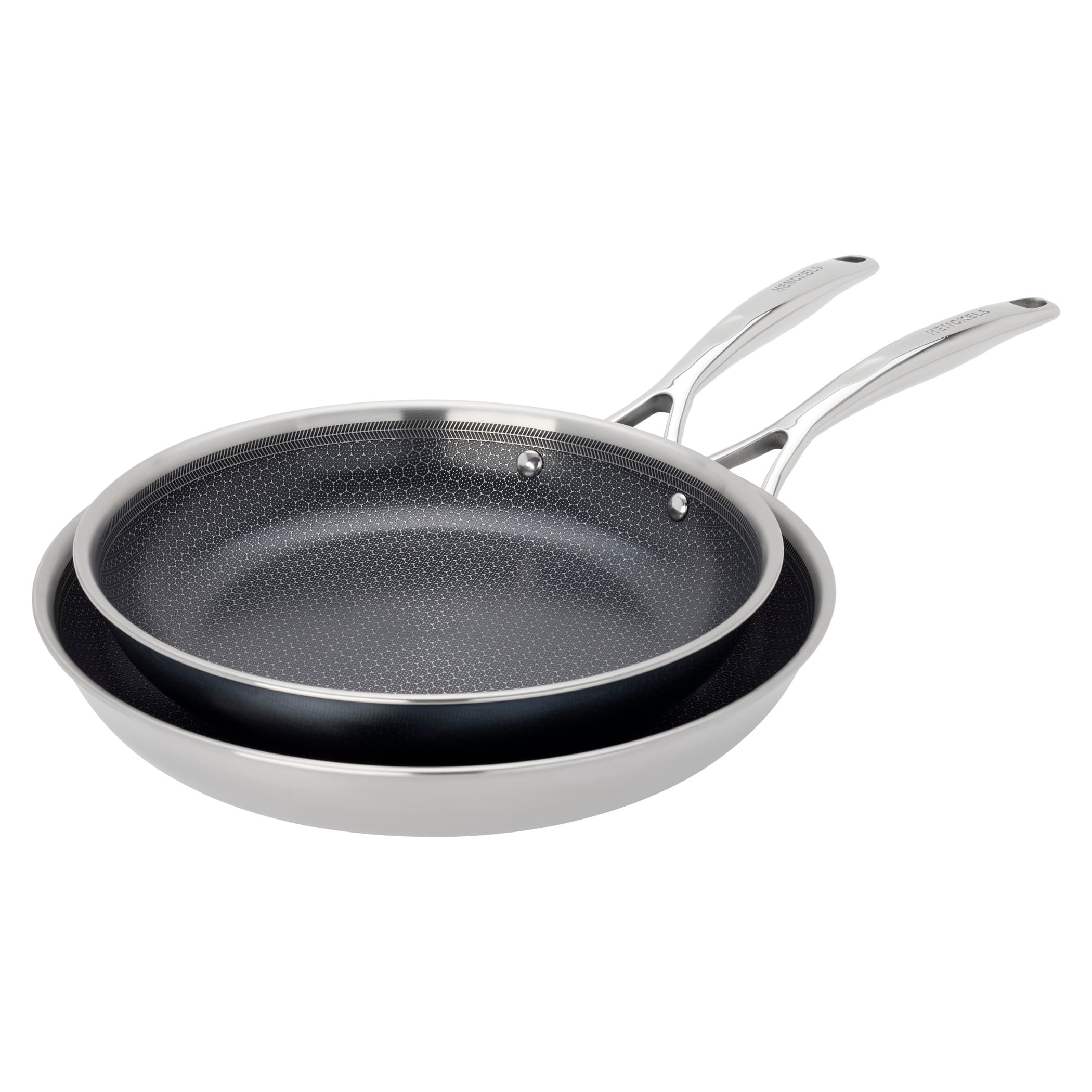 Henckels - Paradigm Ceramic 2-pc Dual Performance Fry Pan Set - Stainless Steel