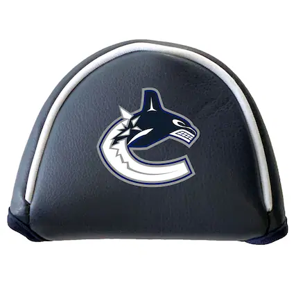 Front. Team Golf - Vancouver Canucks Mallet Putter Cover - Multicolor.