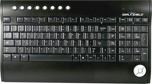 Front Standard. Seal Shield - Silver Surf Multimedia Keyboard.