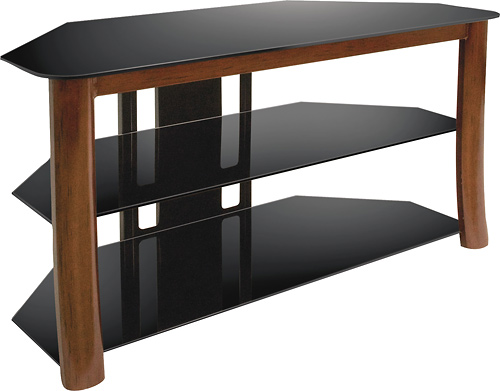 Angle View: Bell'O - Triple Play TV Stand for Flat-Panel TVs Up to 46" - Cherry