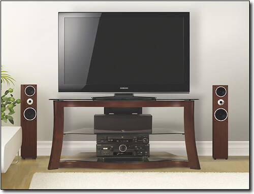 Alt View 2. Bell'O - TV Stand for Flat-Panel TVs Up to 52" - Cherry.