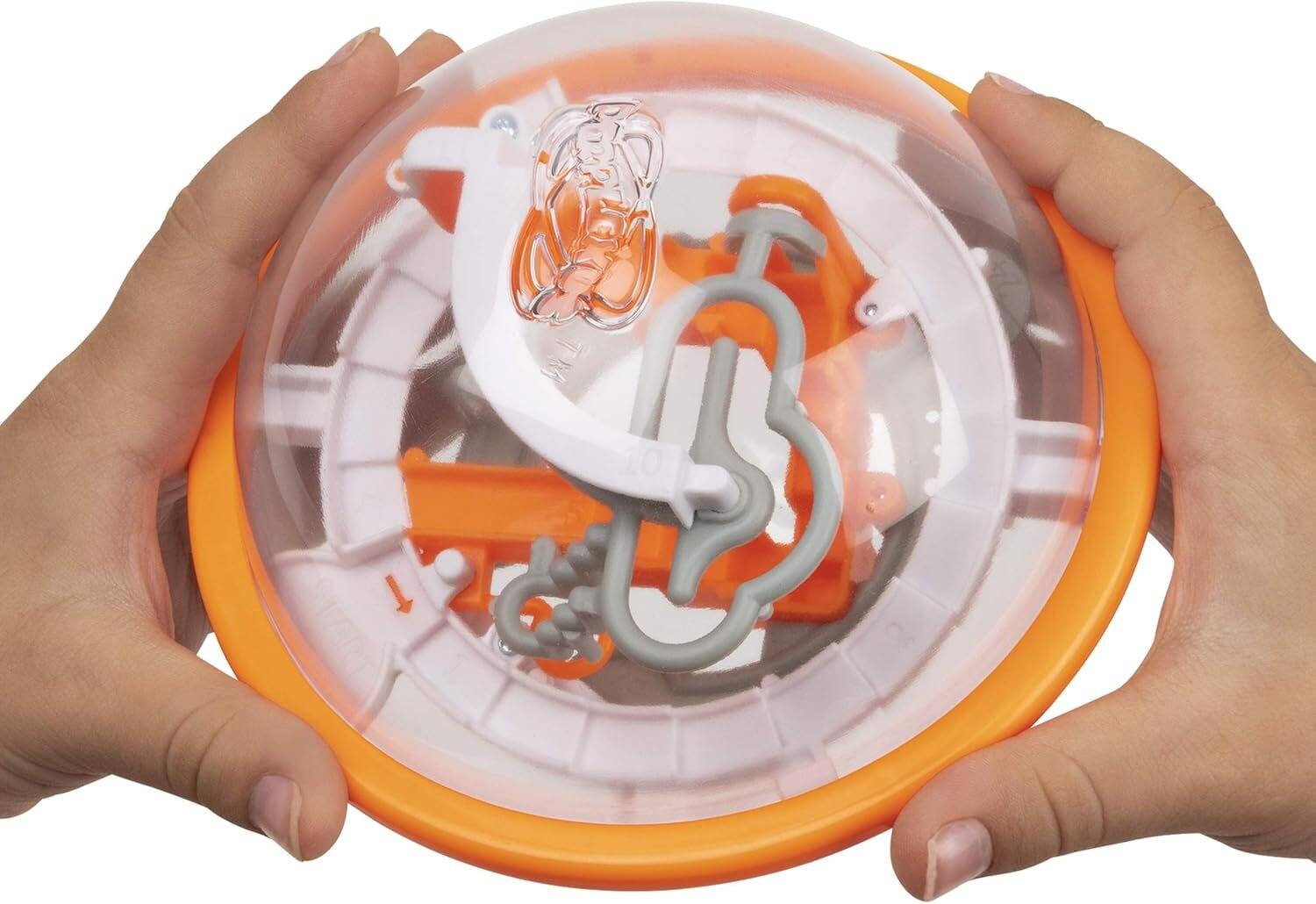 Back. Spin Master - Perplexus Go Stairs 3D Labyrinth Fidget Maze Puzzle, Compact Travel Size, Ages 8 & Up - Orange.