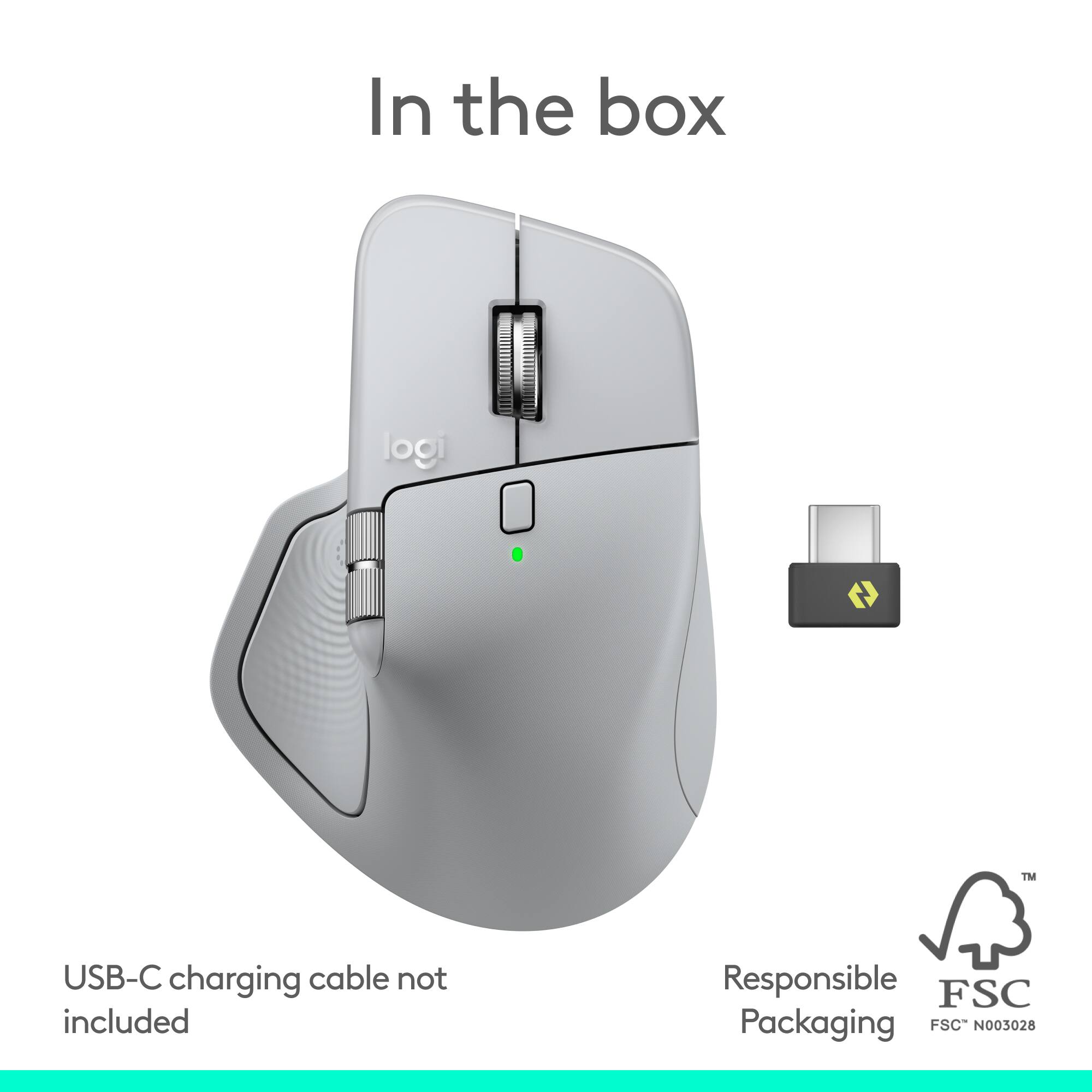 In the box

USB-C charging cable not included

Responsible Packaging

FSC N003028