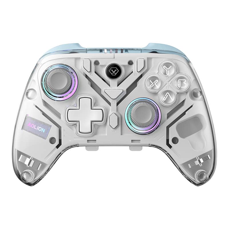 Cluzine - For Switch2 Wireless Game Controller Mechanical Buttons Motion Control Vibration Turbo for PC - White