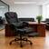 Back. Forest'nSky - Reclining Massage Office Chair - PU Leather Ergonomic Desk Chair with Lumbar Support, Black - Black.