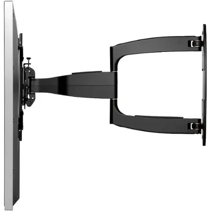 Alt View 12. Peerless-AV - SmartMount Articulating, Retractable, Swivel, Tilt Display Wall Mount For Most 37" - 55" Flat Panel Displays - Semi-gloss Black.