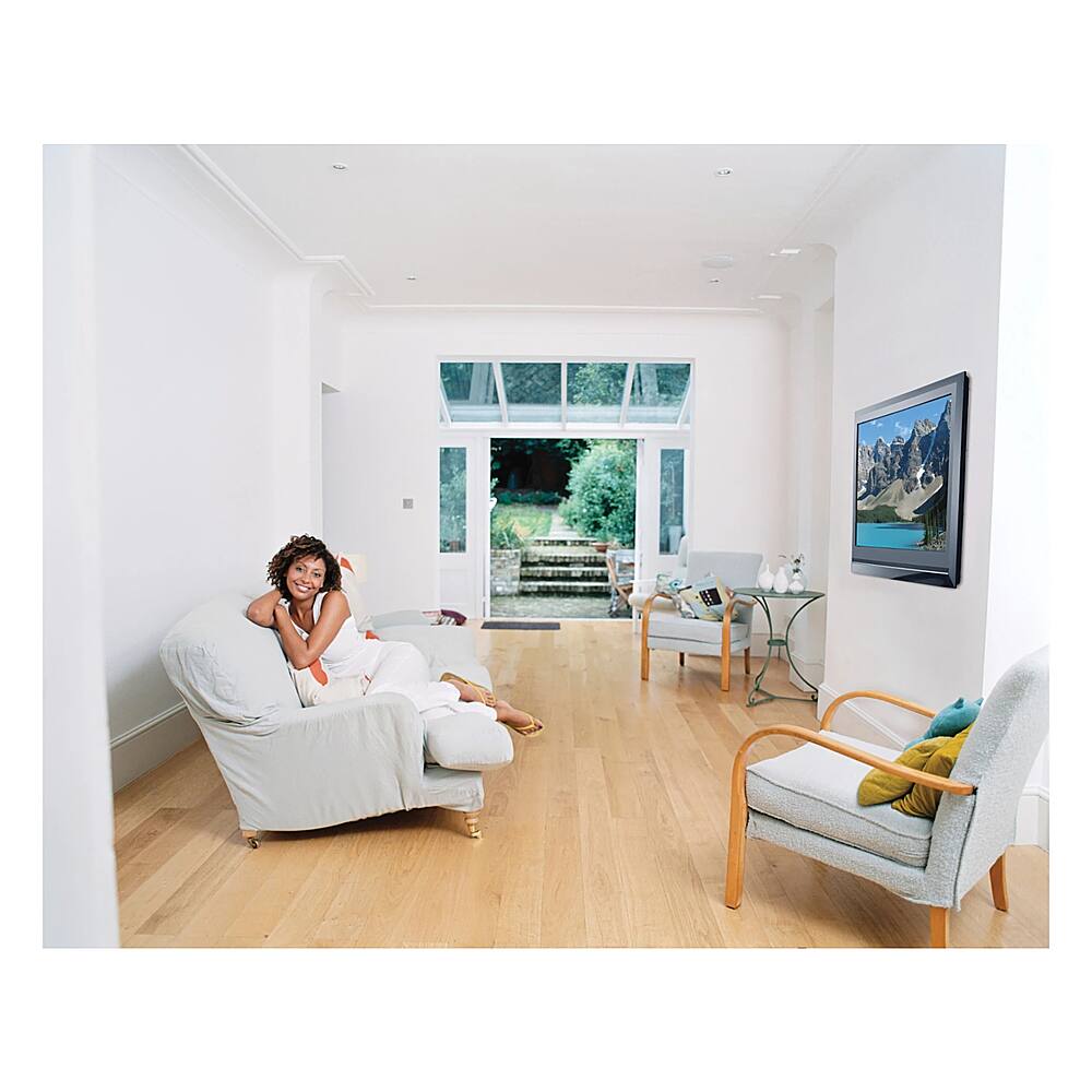 Peerless-AV - Designer Display Wall Mount For Most 37" - 50" Flat Panel Displays - Gloss Black