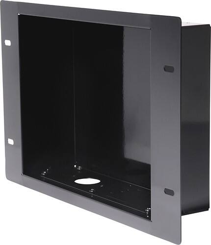 Angle Standard. Peerless - In-Wall Box for Most A/V Accessories - Gloss Black.