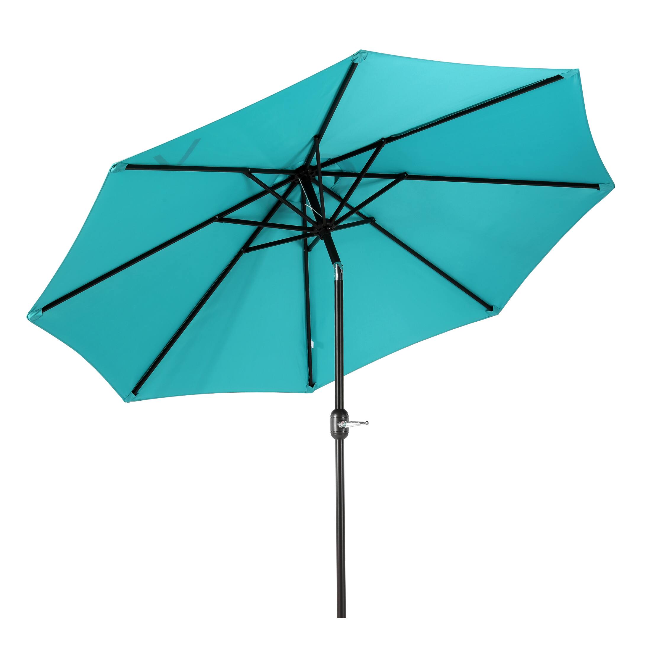 Back. WestinTrends - WestinTrends Paolo 9 ft. Patio Table Umbrella with tilt and crank features - Turquoise.