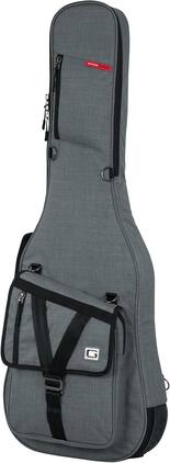 Gator - Transit Series Electric Guitar Gig Bag with Rigid Internal Frame and Weather-Resistant Exterior - Light Gray