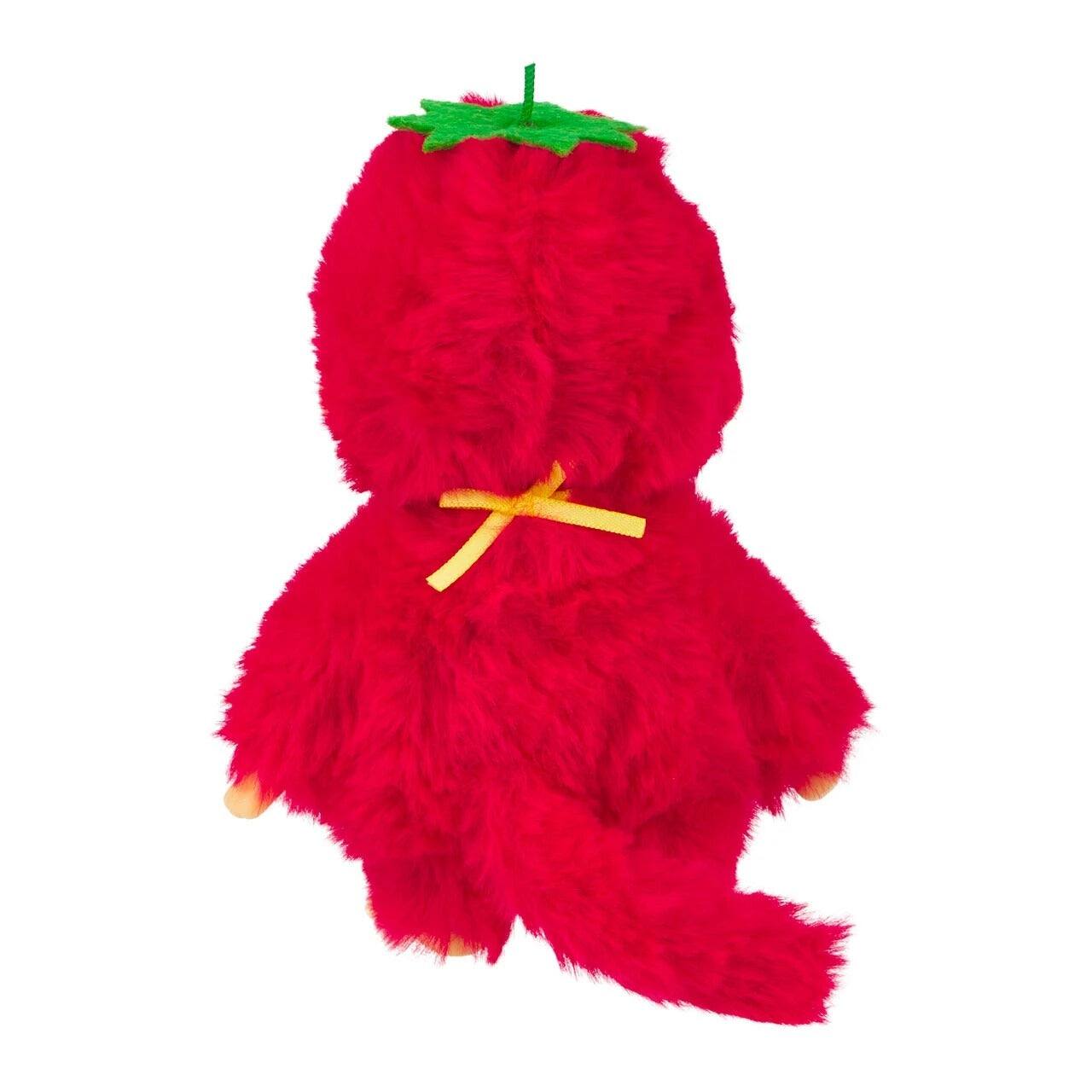 Alt View 2. Monchhichi - Sekiguchi Monchhichi Fruit Color Plush Doll - Strawberry Red.