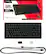 The text on the image reads:
"HYPERX ALLOY RISE 75 WIRELESS UNRESTRICTED GAMEPLAY - Options infinies - Removable Tp Plate and Badges - HVR A.S. LINEAR RCO. - 2.4GHZ Bluetooth - PC PSS PSA XDOX Series is XDOx ane ESC - F1 -2 +3 +4 - FS B - F7 FB - F10 F11 F12 - 18 - T - 1 - 2 - 3 - 4 - 5 - 6 - 7 - 8 - 9 - 0 - P - C - V - B - N - M - /? - SHIFT - CTRL - ALT - ALT - N - T - A -"