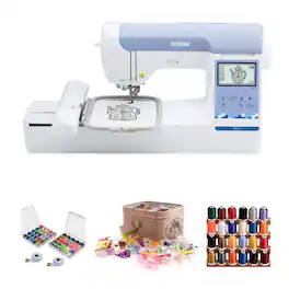 Brother - Elite PE900 Embroidery with Wireless LAN Connection with Sewing Bundle