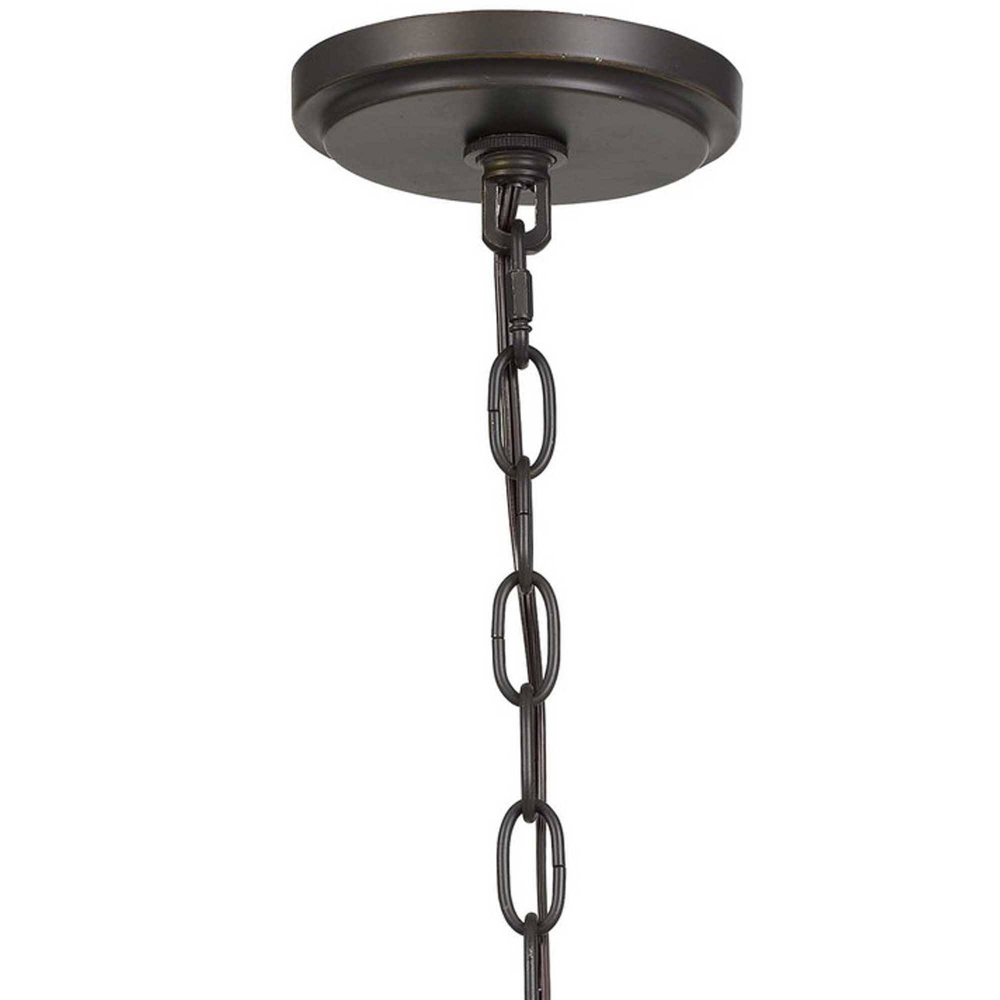 Angle. Manhattan Lane - Metal Chandelier with 4 Candelabra Holders - Gold and Black.