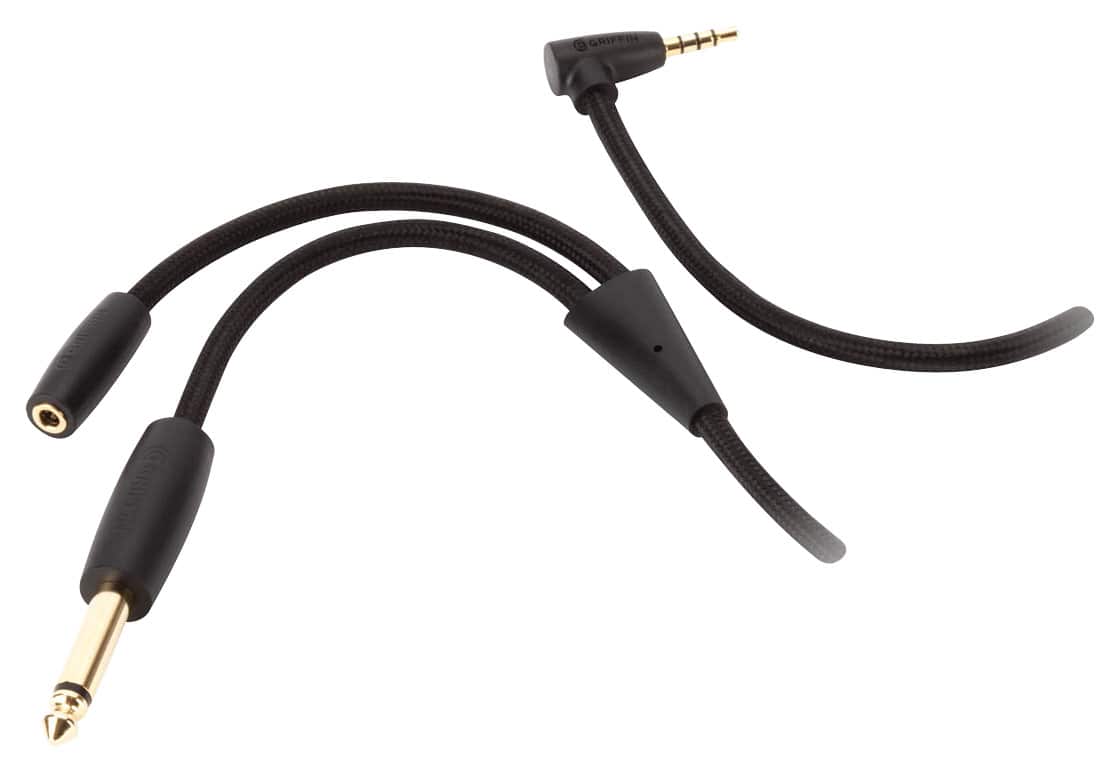Front. Griffin - GuitarConnect Cable - Black.