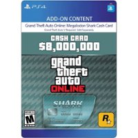 Grand Theft Auto V Online: Megalodon Shark Cash Card $8,000,000 - PlayStation 4 [Digital] - Front_Zoom