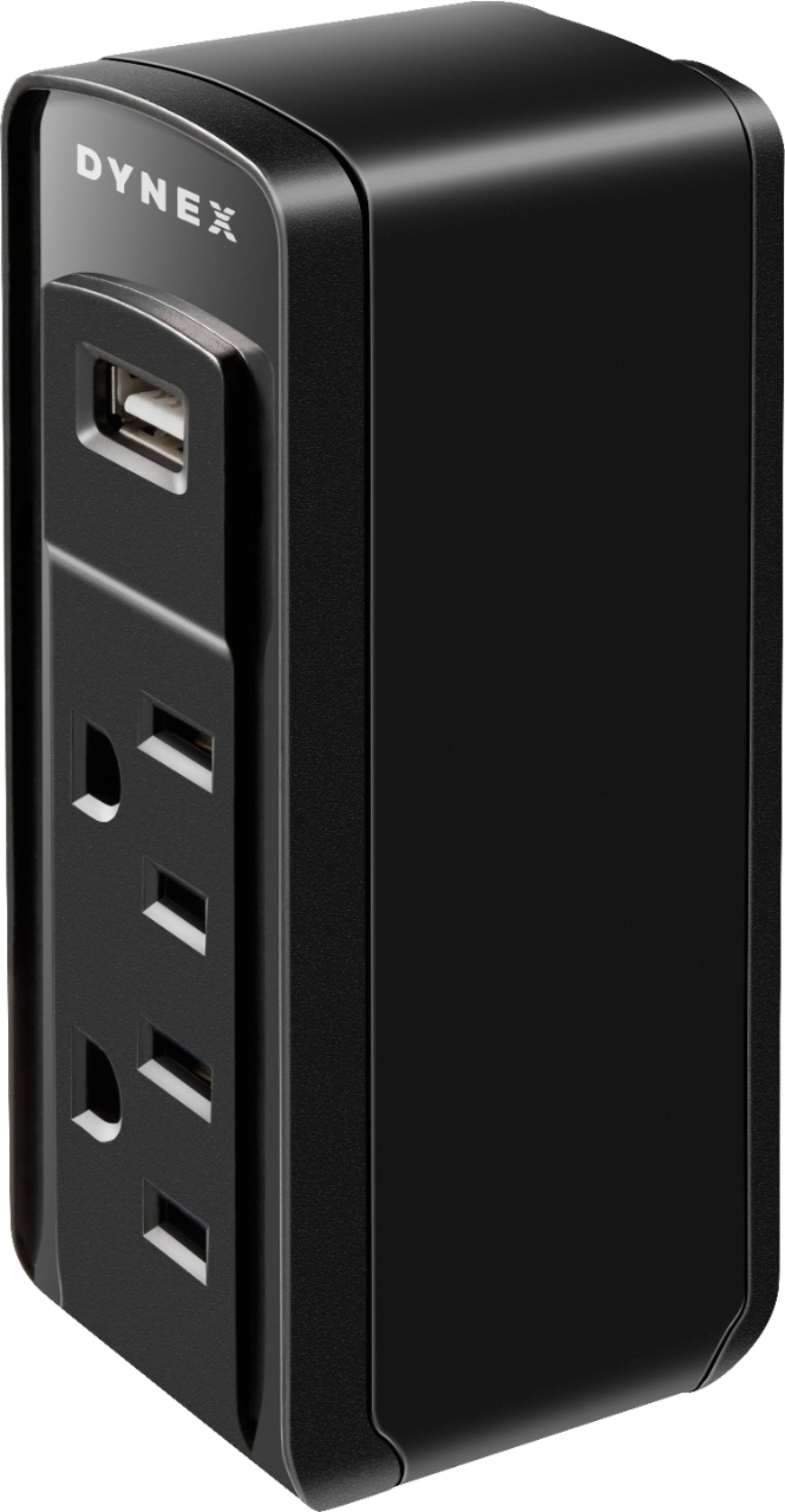 Alt View 11. Dynex™ - 2-Outlet/1-USB Surge Protector - Multicolor.