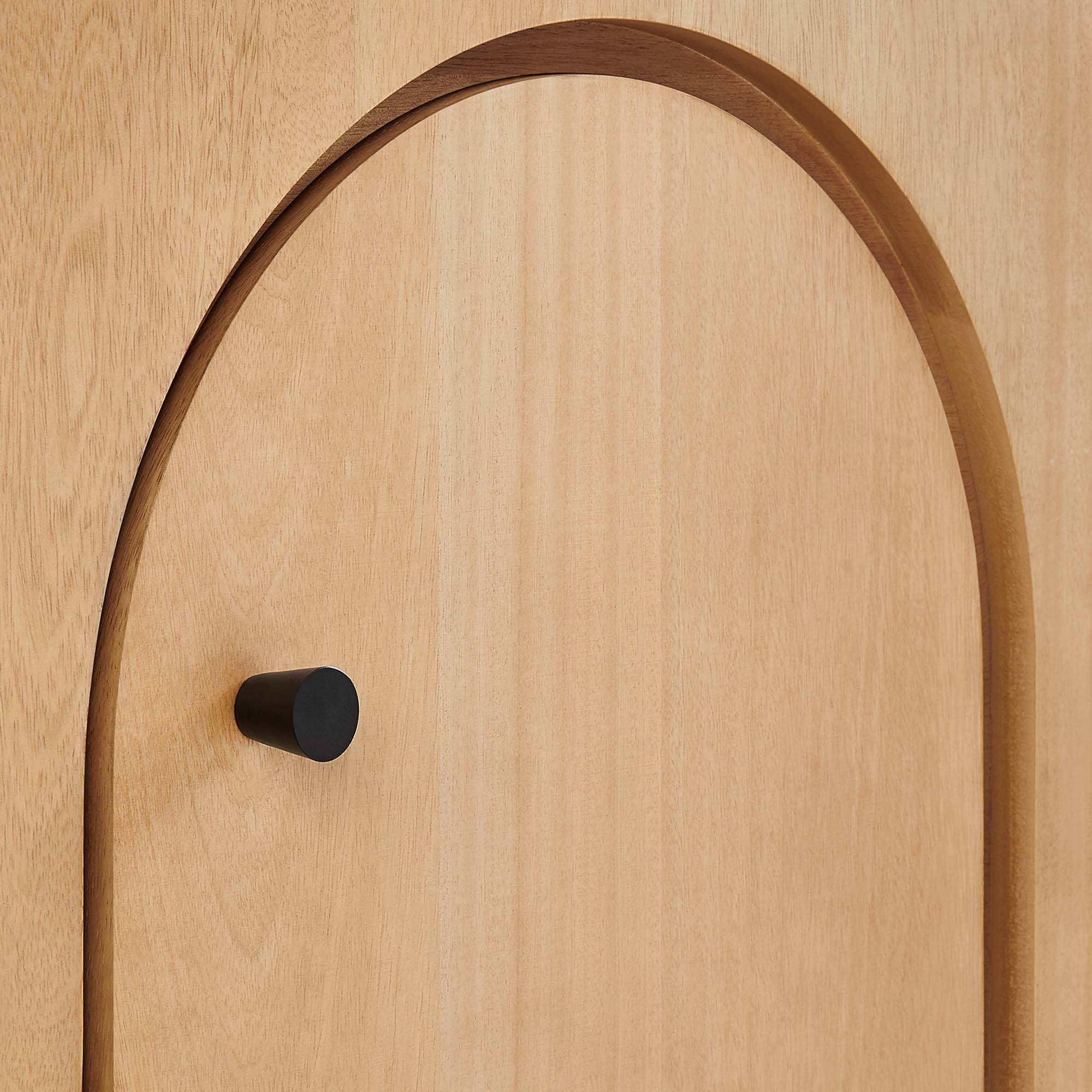 Alt View 5. Modway - Appia Wood Grain 4-Door Sideboard Storage Cabinet by Modway - Oak.