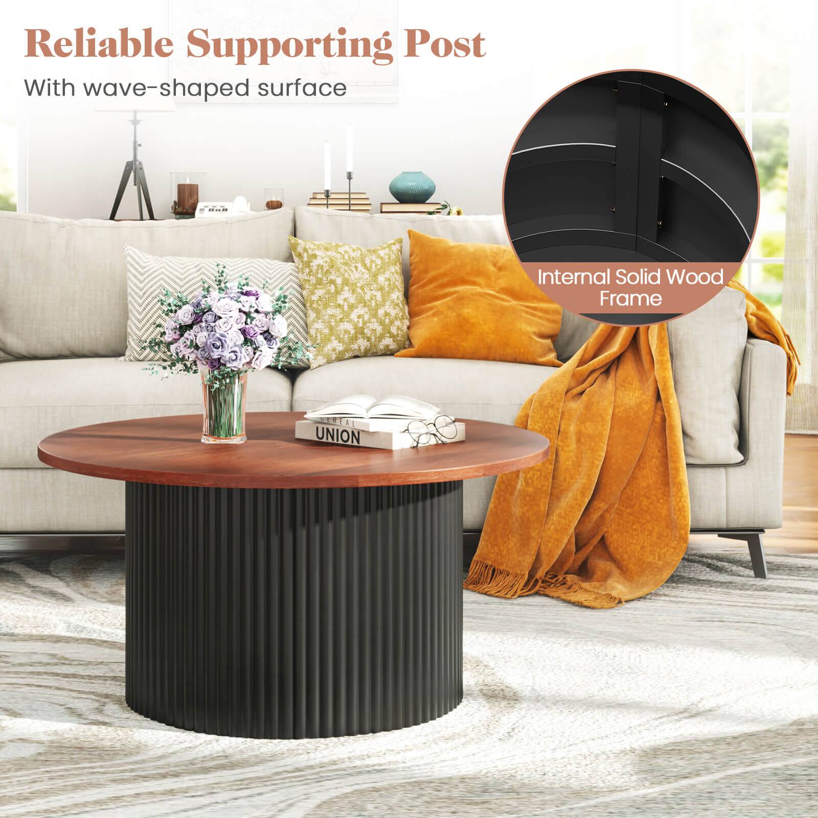 Reliable Supporting Post  
With wave-shaped surface  

Internal Solid Wood Frame