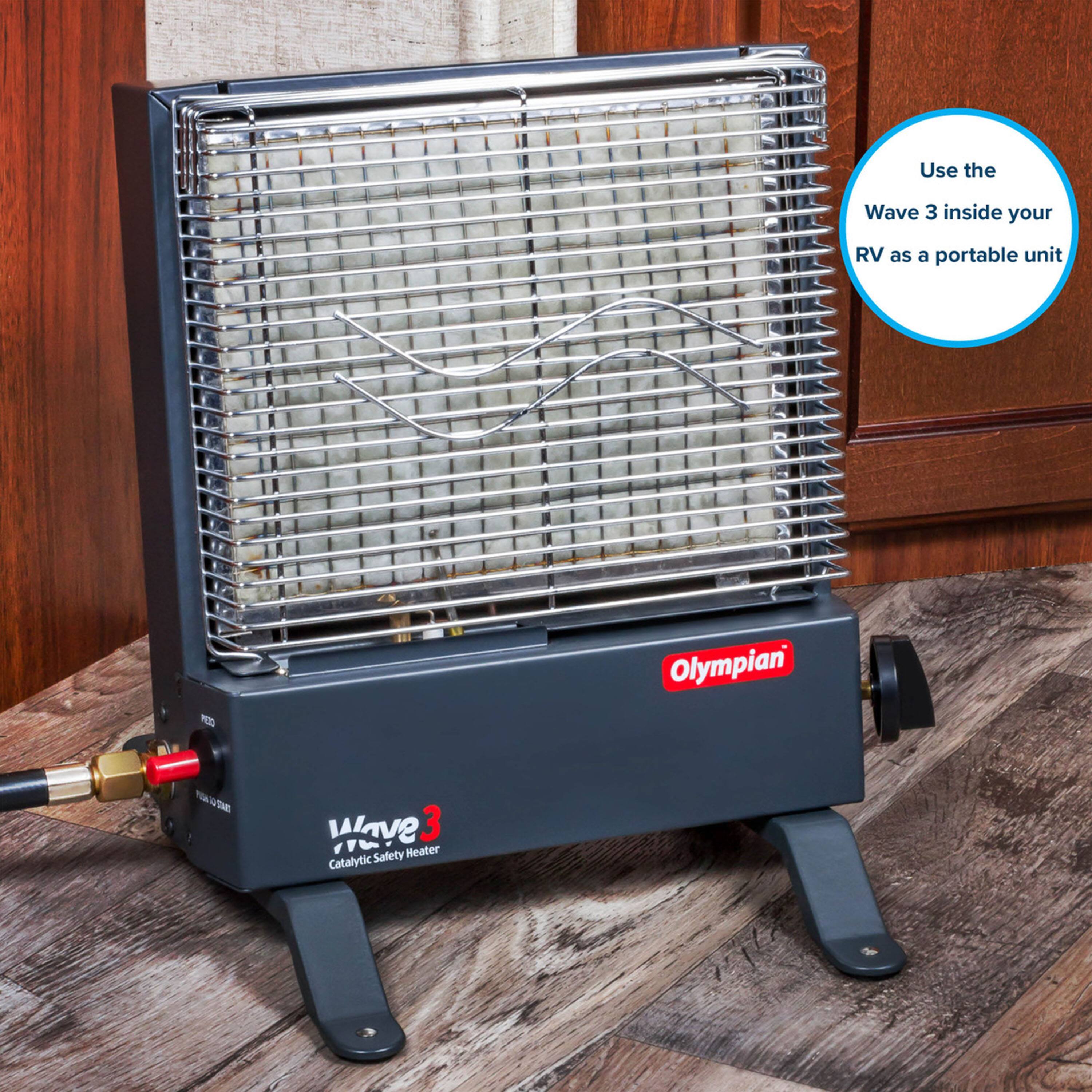 Use the Wave 3 inside your RV as a portable unit - Olympian 4 T Wave 3 m f Safety Heater Catalytic