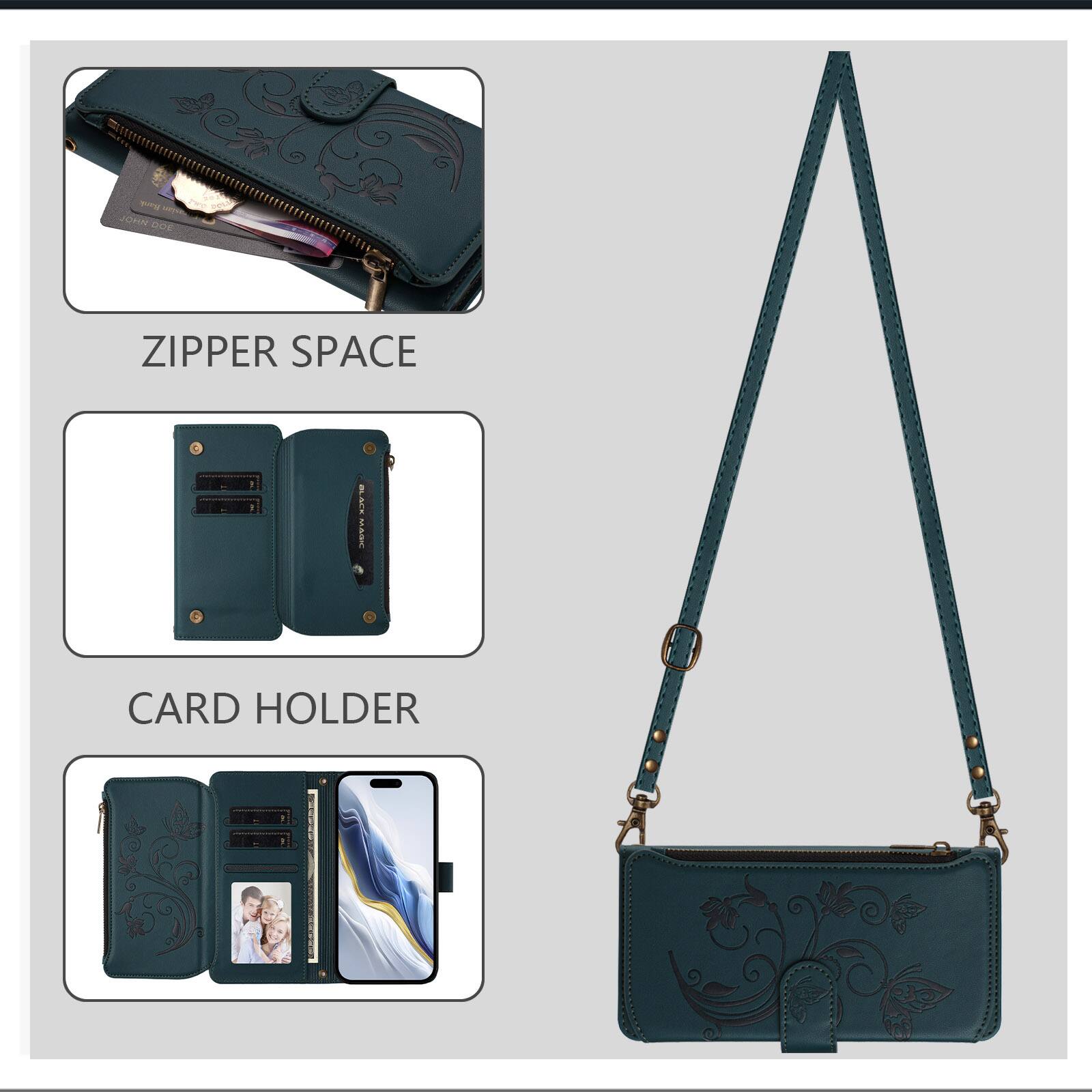 UUCOVER Wallet Case for iPhone 18 Pro with Card Cash Slots, Zipper ...