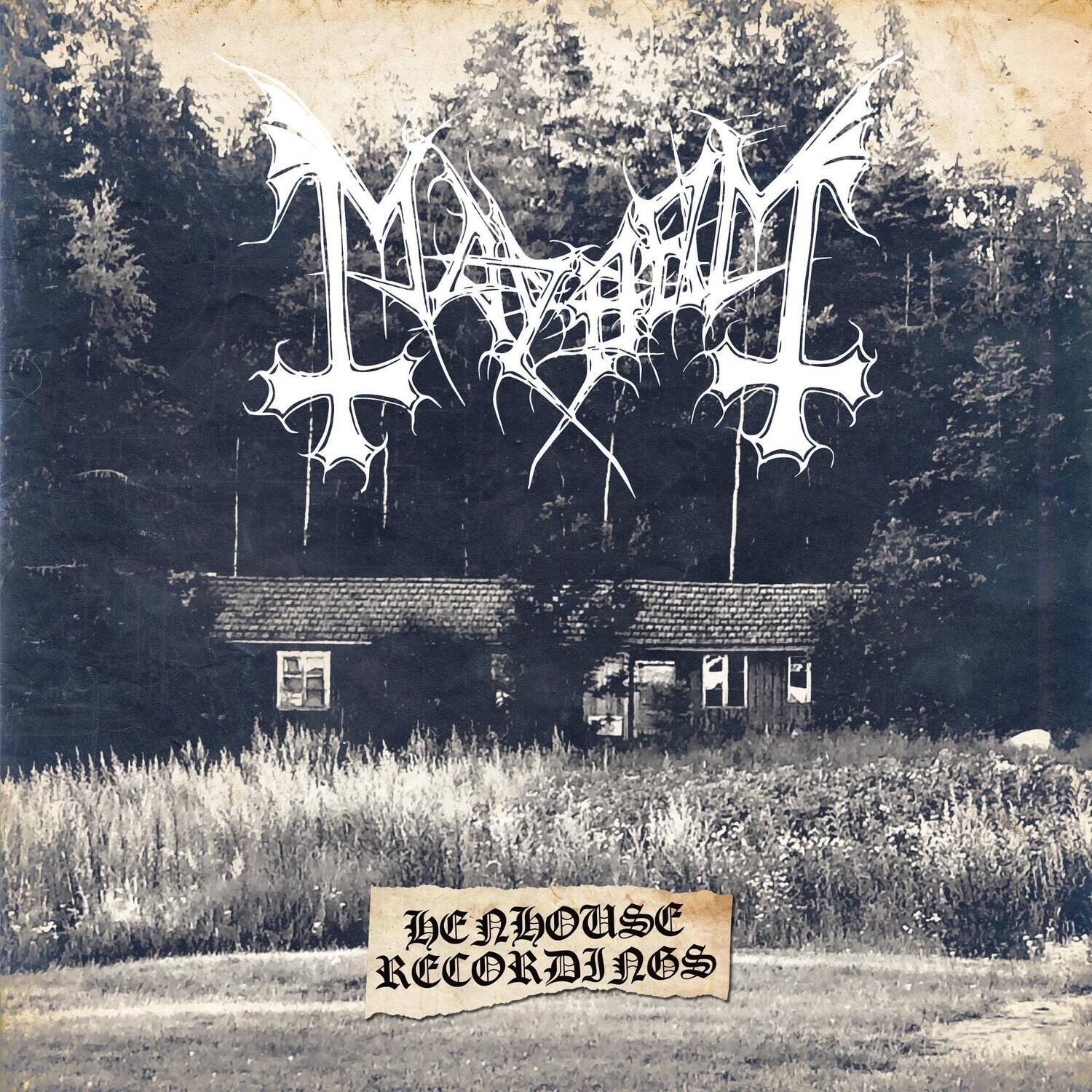 The text on the image reads:

- "MAYHEM"
- "THE HOUSE RECORDINGS"