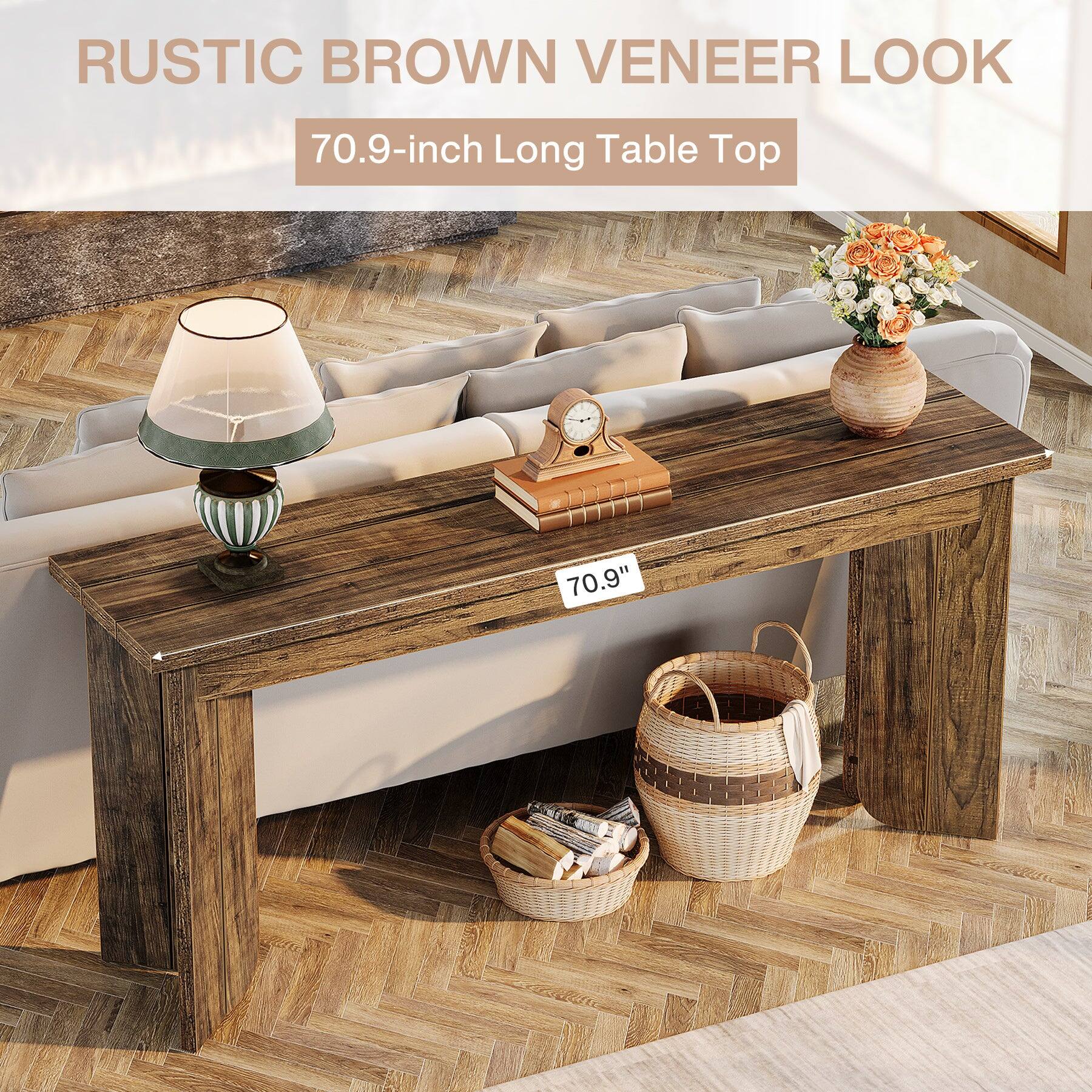 Tribesigns Console Table with Engineered Wood Construction and ...