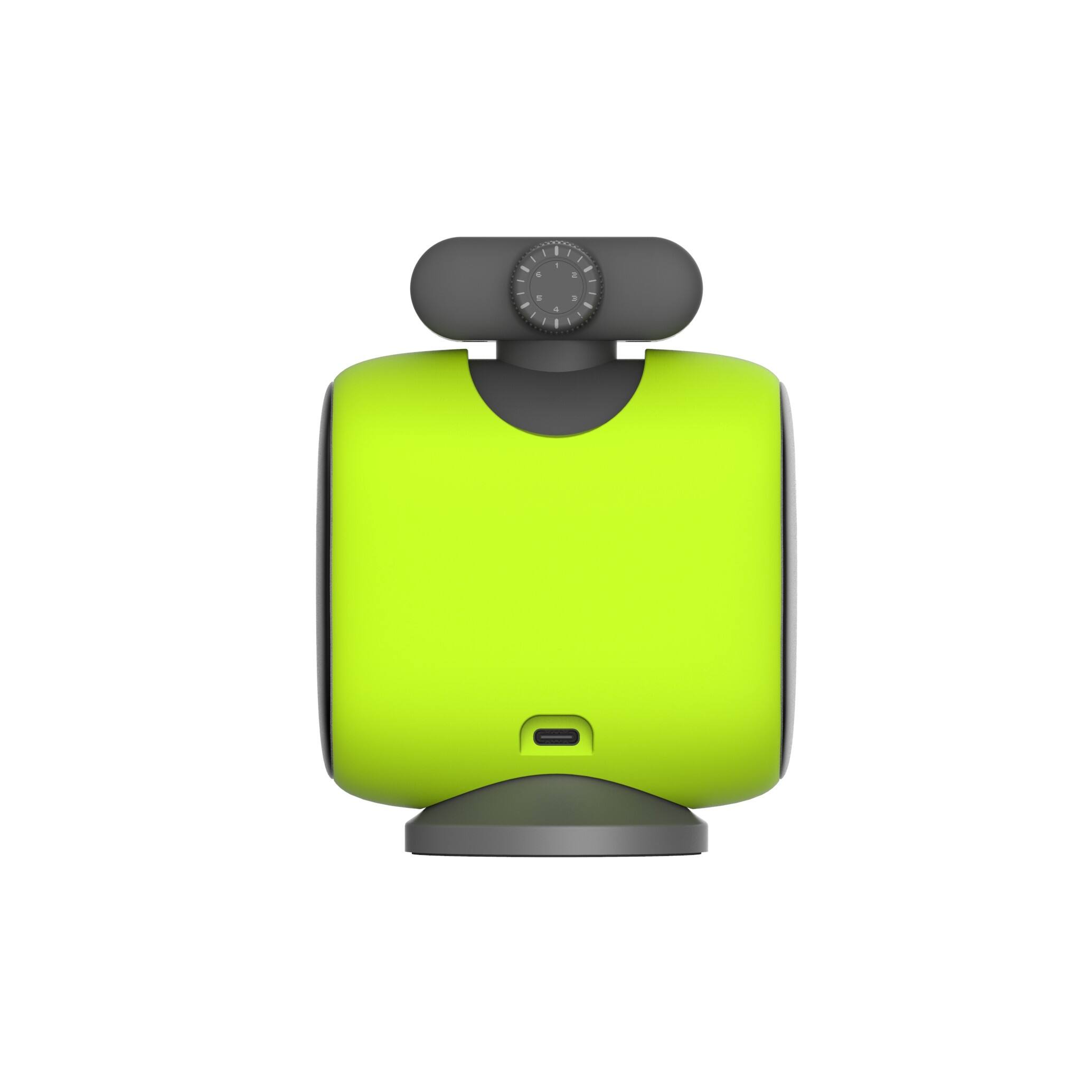 Left. XbotGo - Chameleon 4K 60FPS AI Sports Camera with Auto-Tracking for Team Sports, Live Streaming, Smartphone Compatible - Lemon Green.