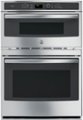 GE Profile - 30" Built-In Single Electric Convection Wall Oven with Built-In Microwave - Stainless Steel