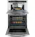 Alt View 13. GE Profile - 30" Built-In Single Electric Convection Wall Oven with Built-In Microwave - Stainless Steel.