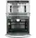 Alt View 14. GE Profile - 30" Built-In Single Electric Convection Wall Oven with Built-In Microwave - Stainless Steel.
