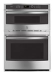 Front. GE Profile - 30" Built-In Double Electric Convection Wall Oven - Stainless Steel.