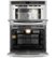 Alt View 22. GE Profile - 30" Built-In Double Electric Convection Wall Oven - Stainless Steel.